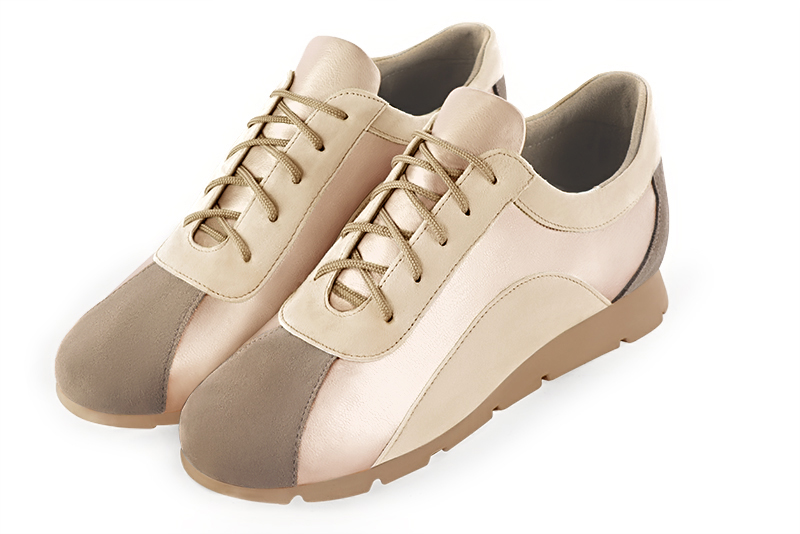 Basket femme beige discount doré